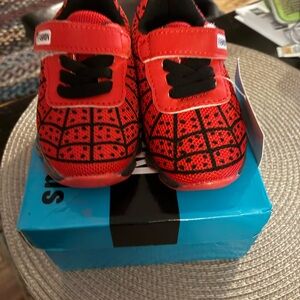 Kids Red and Black Shoes